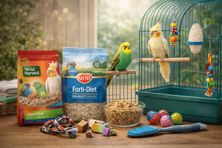 Bird Food, Cages & Accessories